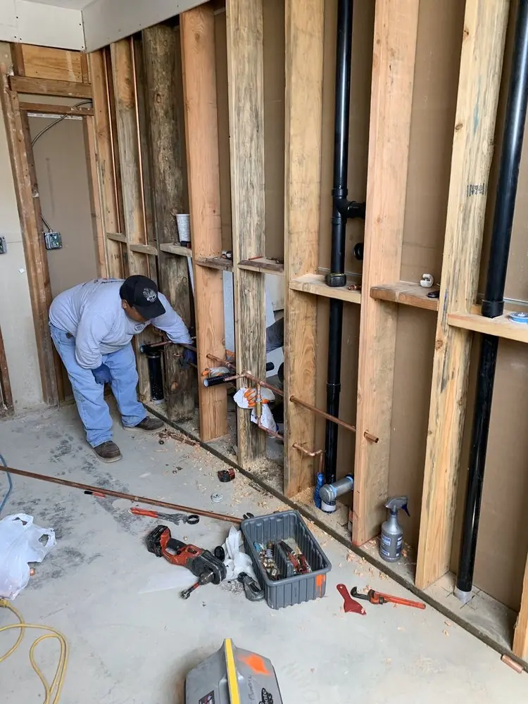 Commercial rough-in plumbing for Water Heater Replacement in Corinth